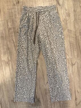 Zoe & Liv Girl’s Leopard Print Drawstring Lounge Pants
